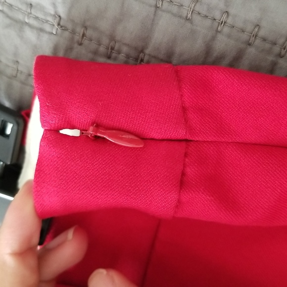 J.Crew Mercantile red ankle pants with side zipper size 10 - Picture 4 of 8